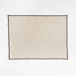 Merrow-Stitch Warm Natural Organic Cotton Placemat