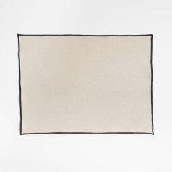 Merrow-Stitch Warm Natural Organic Cotton Placemat